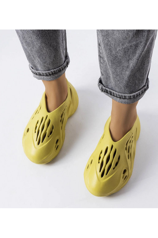 Zielone piankowe klapki Julienne