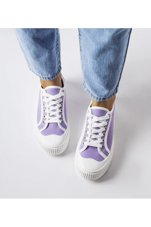 Fioletowe trampki na platformie...