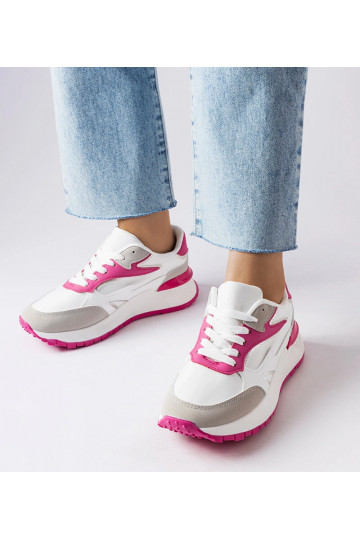 Biało-różowe sneakersy Batilda 2
