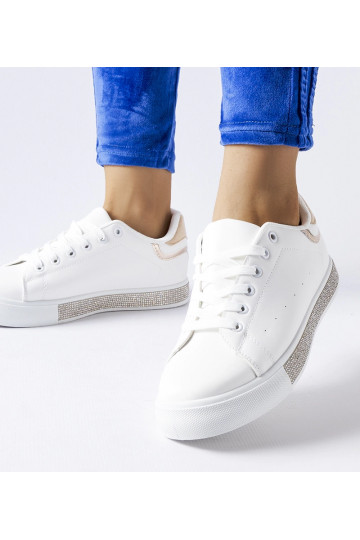 Biało-beżowe sneakersy z... 2