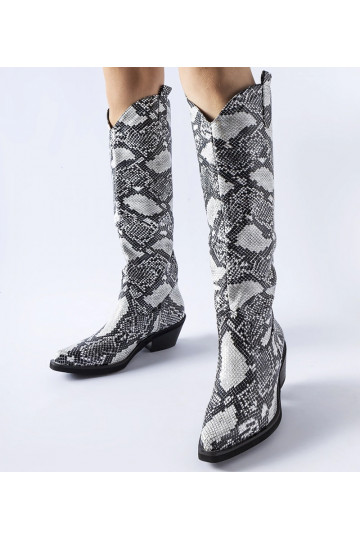 Black cowboy boots Aurore 2