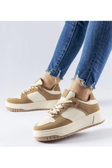 Beżowe sneakersy na... 2