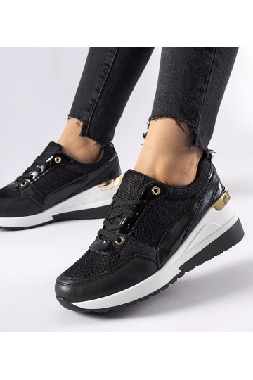Czarne sneakersy na... 2