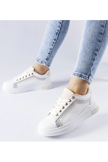 Białe sneakersy na... 2