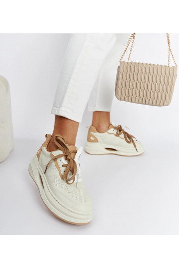 Beżowe sneakersy Galdino