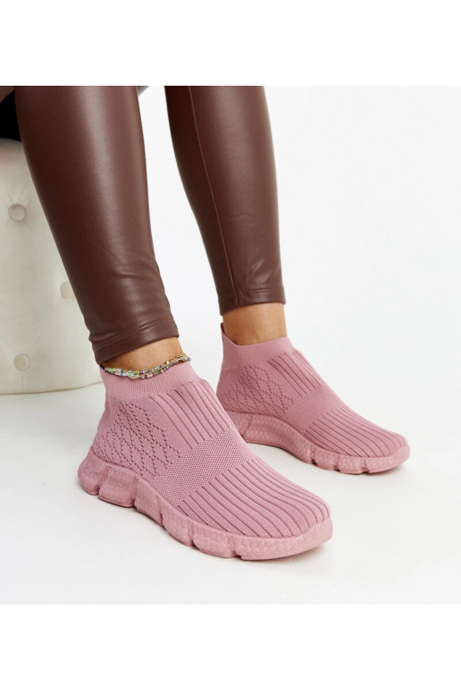 Różowe lekkie sneakersy sportowe Vaclava