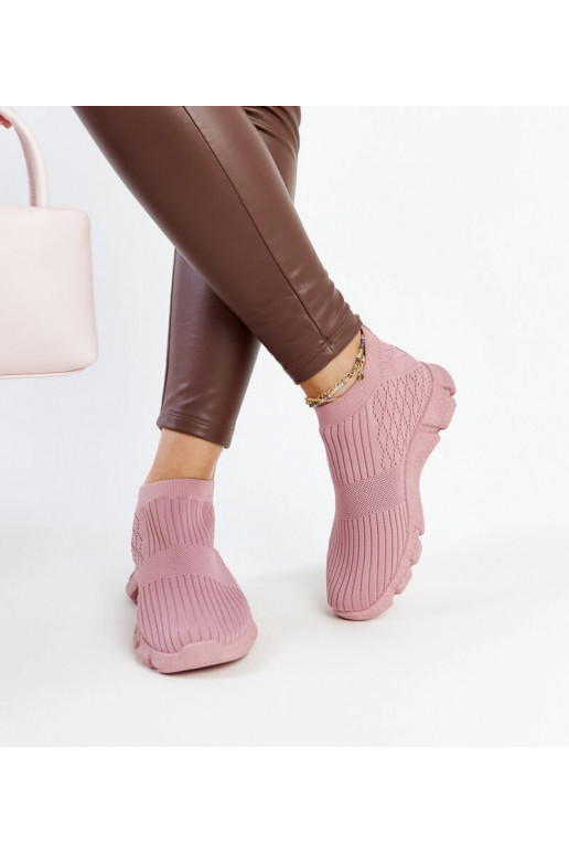 Różowe lekkie sneakersy sportowe Vaclava