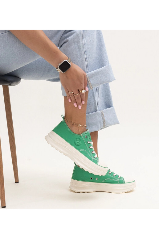 Zielone masywne trampki Big Star...