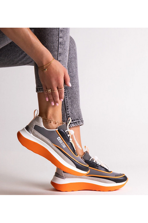 Szare sneakersy Big Star JJ274996