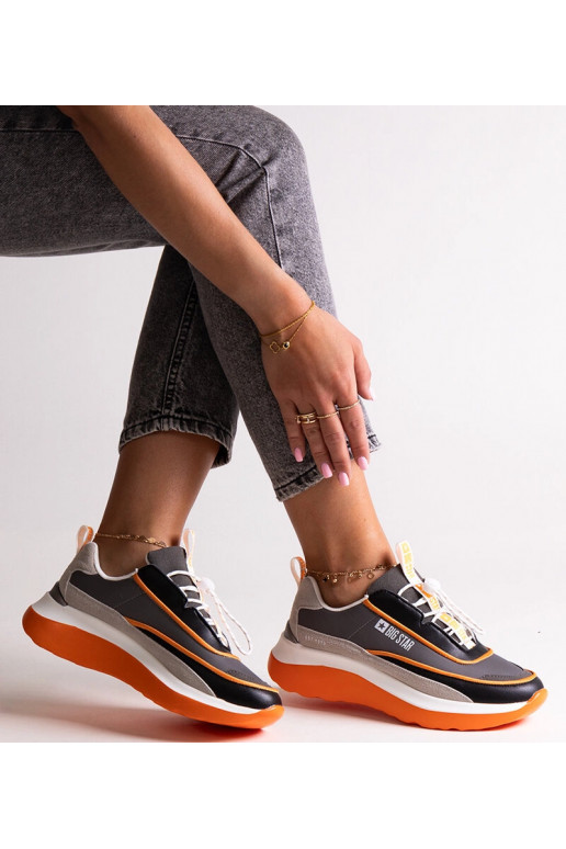 Szare sneakersy Big Star JJ274996