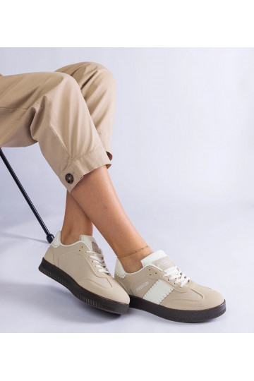 Beżowe sneakersy na... 2