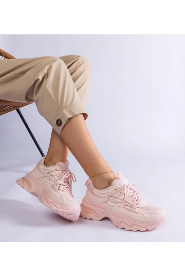 Różowe sneakersy sportowe...
