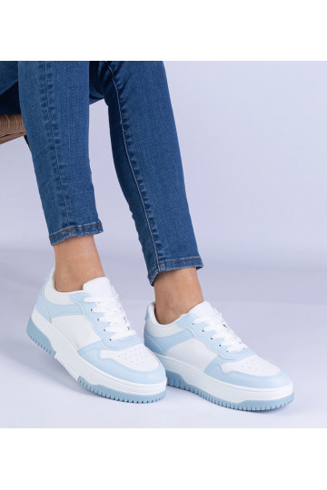 Niebieskie sneakersy na...