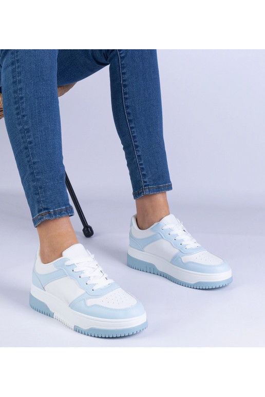 Niebieskie sneakersy na grubej...