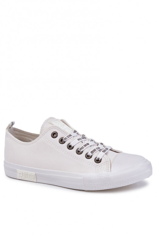 Men's Leather Sneakers Big Star KK174052 White Men's Leather Sneakers Big Star KK174052 White