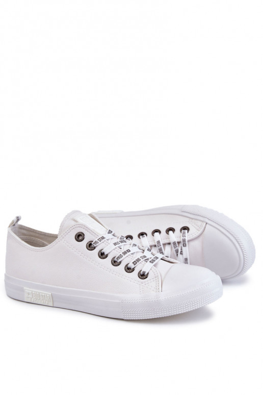 Men's Leather Sneakers Big Star KK174052 White Men's Leather Sneakers Big Star KK174052 White