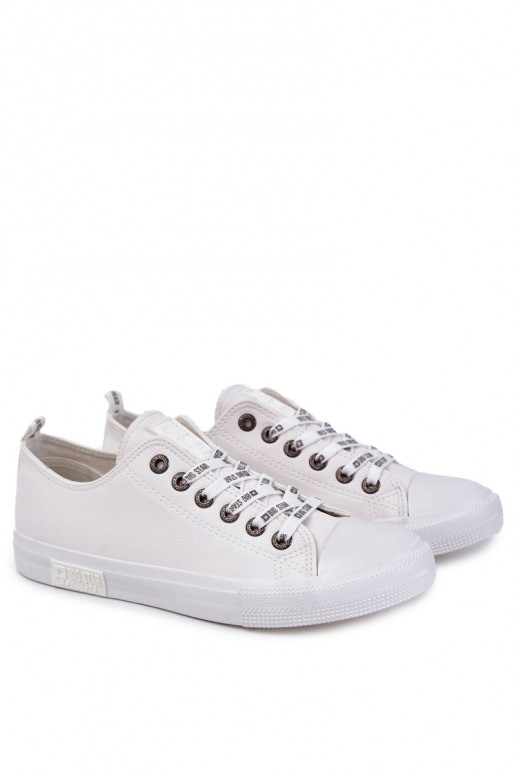Men's Leather Sneakers Big Star KK174052 White Men's Leather Sneakers Big Star KK174052 White