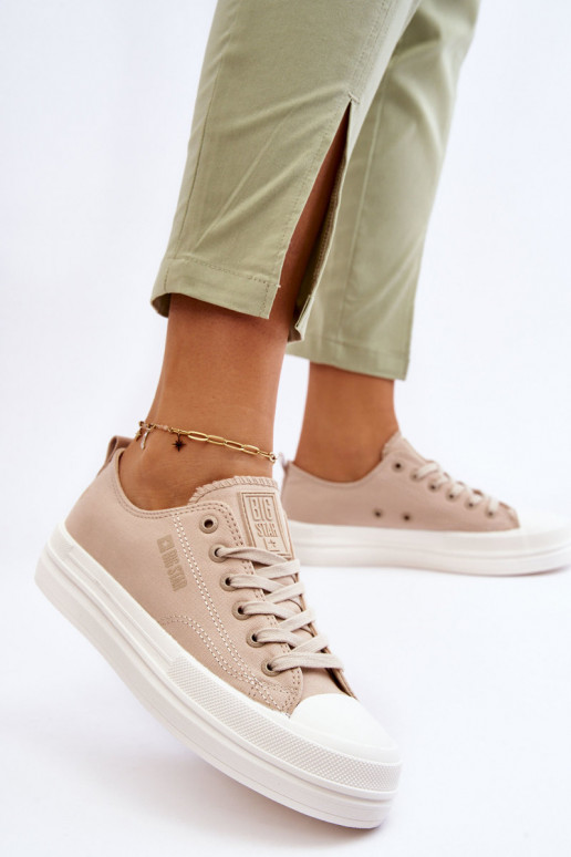 Big Star Low Lace-up Sneakers LL274969 Beige