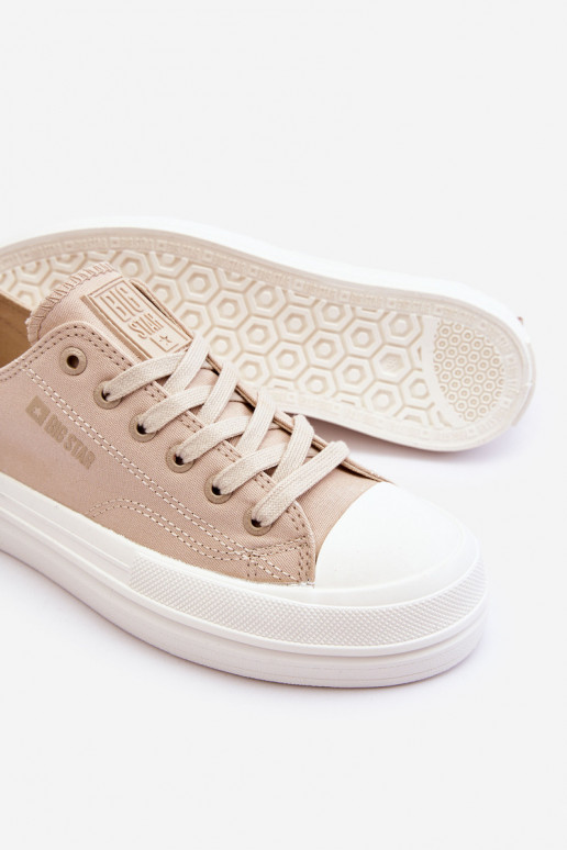 Big Star Low Lace-up Sneakers LL274969 Beige