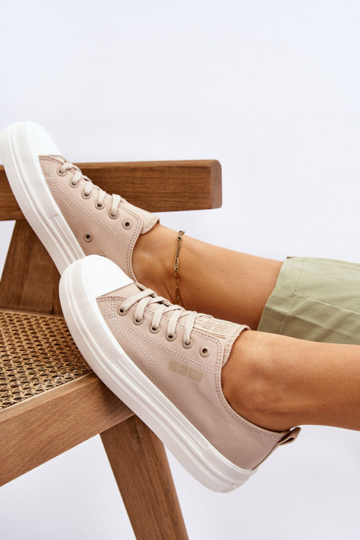 Big Star Low Lace-up Sneakers LL274969 Beige