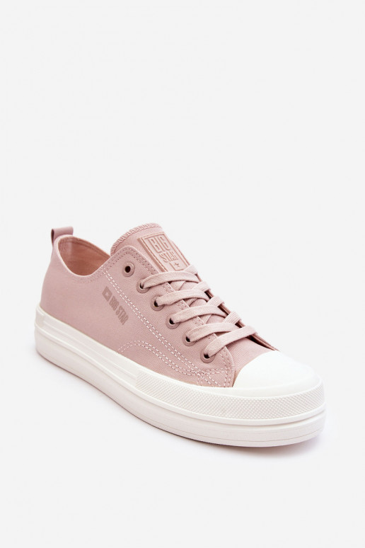 Big Star Low Lace-up Sneakers LL274970 Nude Big Star Low Lace-up Sneakers LL274970 Nude