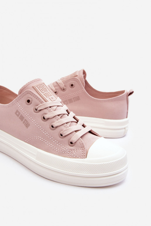 Big Star Low Lace-up Sneakers LL274970 Nude Big Star Low Lace-up Sneakers LL274970 Nude