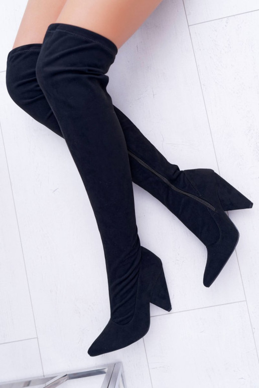 Women's Heeled Lu Boo Suede Black... Women's Heeled Lu Boo Suede Black...