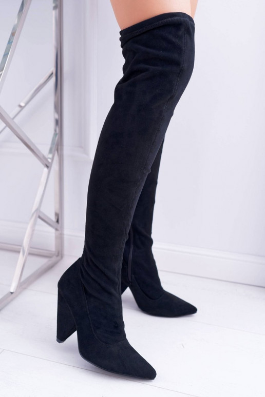 Women's Heeled Lu Boo Suede Black... Women's Heeled Lu Boo Suede Black...