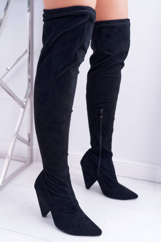 Women's Heeled Lu Boo Suede Black... Women's Heeled Lu Boo Suede Black...