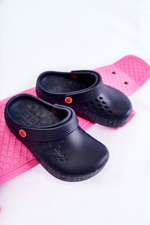 Children's Light Slippers Kroks Big Star II375002 Navy blue