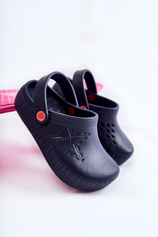 Children's Light Slippers Kroks Big Star II375002 Navy blue