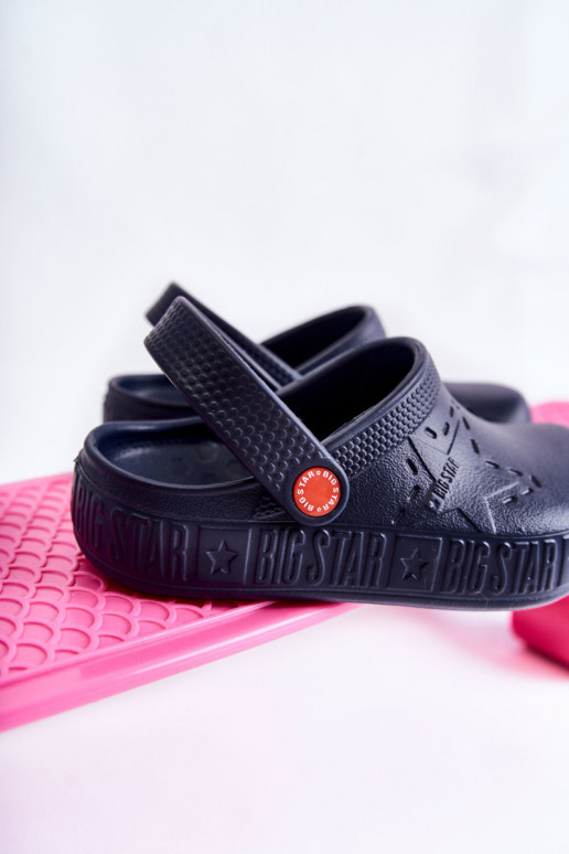 Children's Light Slippers Kroks Big Star II375002 Navy blue