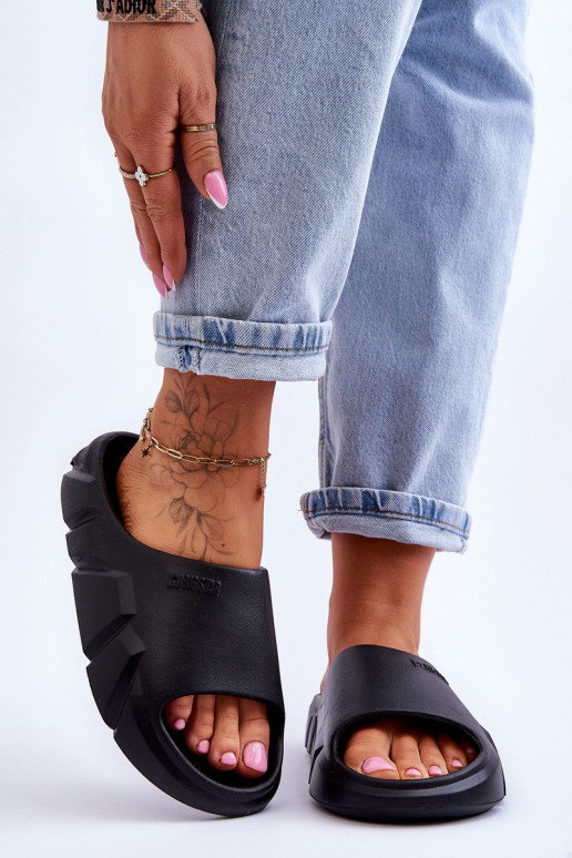 Women's Light Foam Big Star Slippers LL274594 Black Women's Light Foam Big Star Slippers LL274594 Black