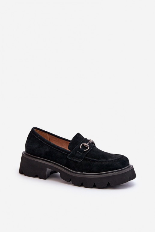 Massive Women's Suede Moccasins Black... Massive Women's Suede Moccasins Black...