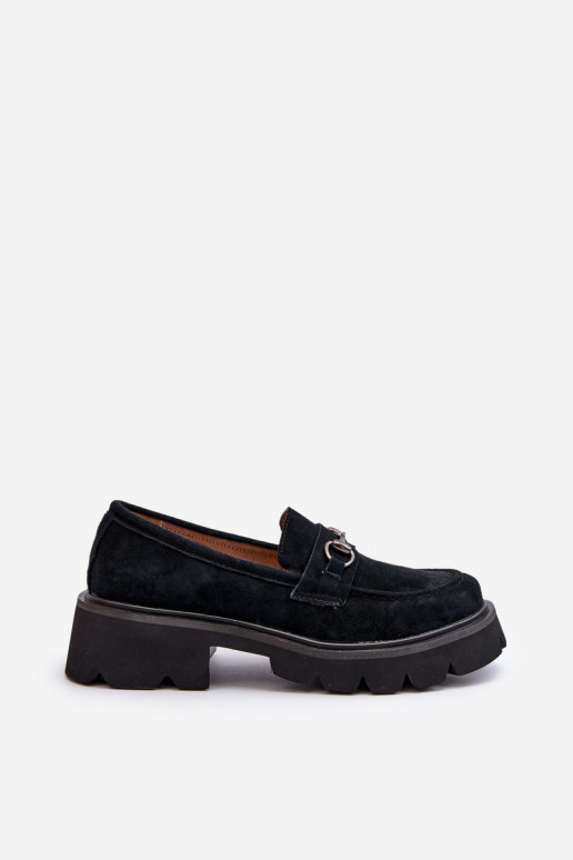 Massive Women's Suede Moccasins Black... Massive Women's Suede Moccasins Black...