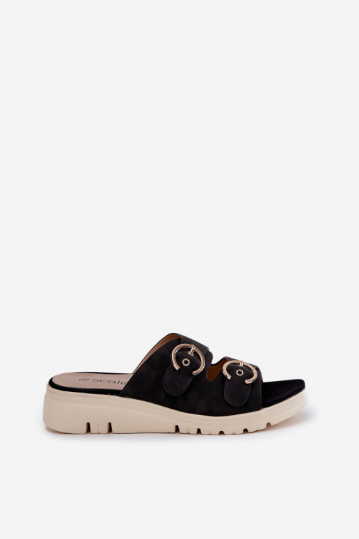 Women's Platform and Wedge Sandals Black Vimarils