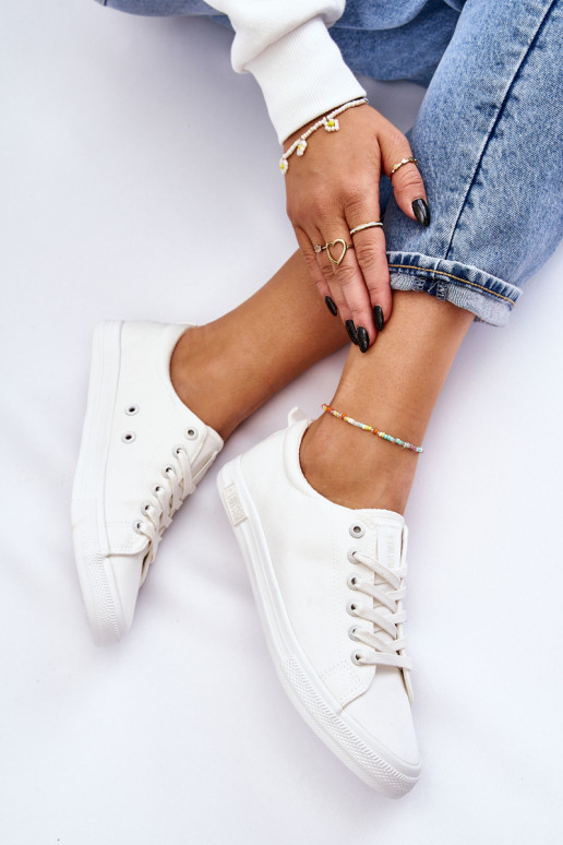 Women's Smooth Low Sneakers Big Star LL274058 White