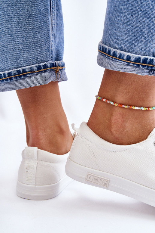 Women's Smooth Low Sneakers Big Star LL274058 White