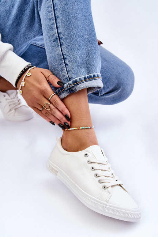 Women's Smooth Low Sneakers Big Star LL274058 White