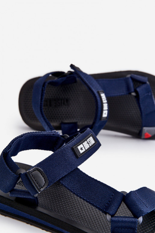 Men's Velcro Sandals Big Star DD174718 Navy blue