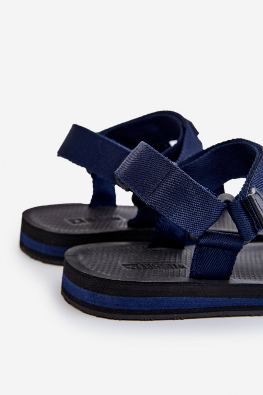 Men's Velcro Sandals Big Star DD174718 Navy blue