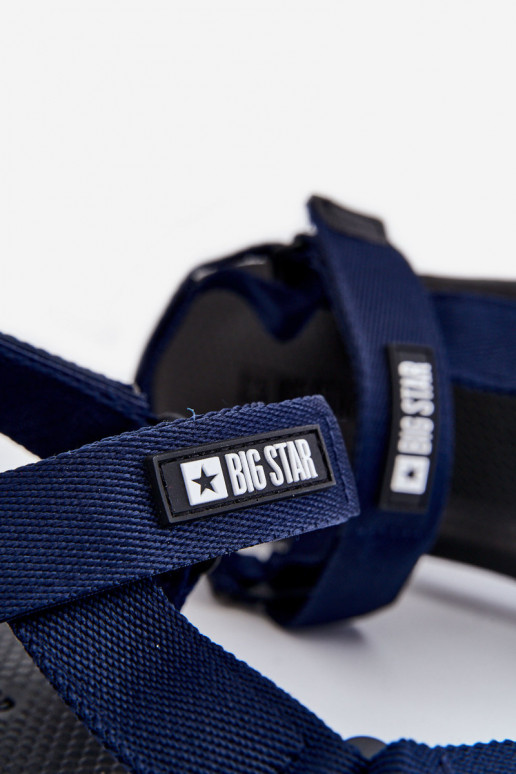 Men's Velcro Sandals Big Star DD174718 Navy blue