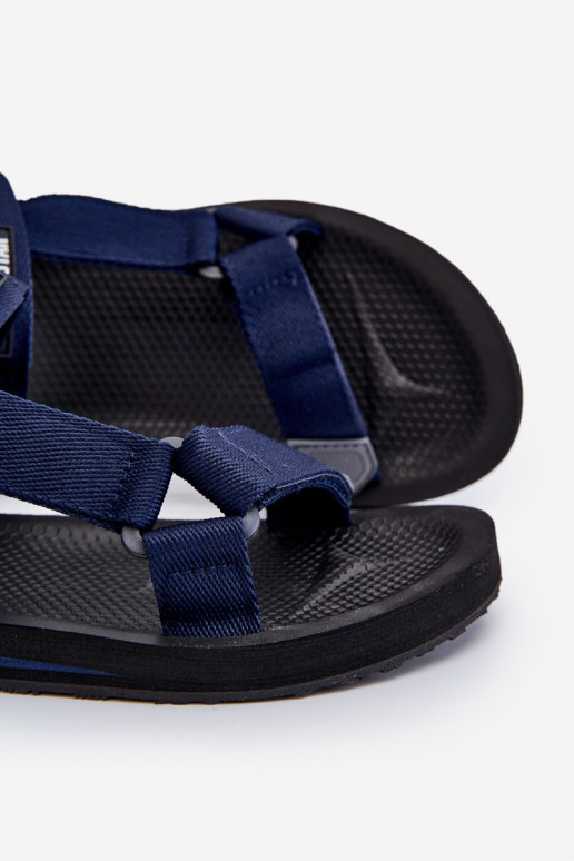 Men's Velcro Sandals Big Star DD174718 Navy blue