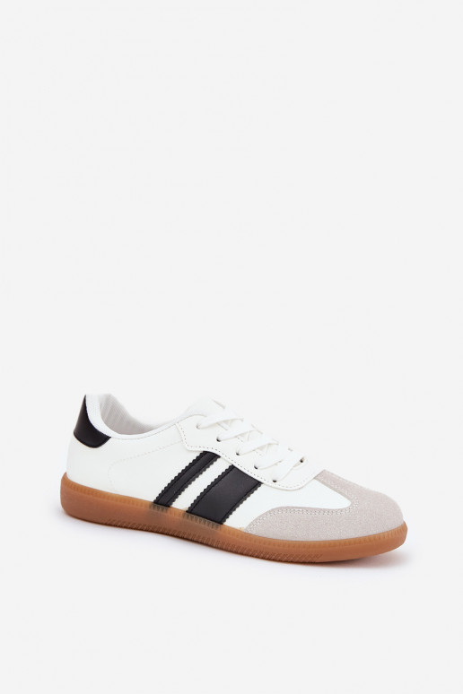 Low Women's Sneakers Made Of Eco Leather White Nonalorin
