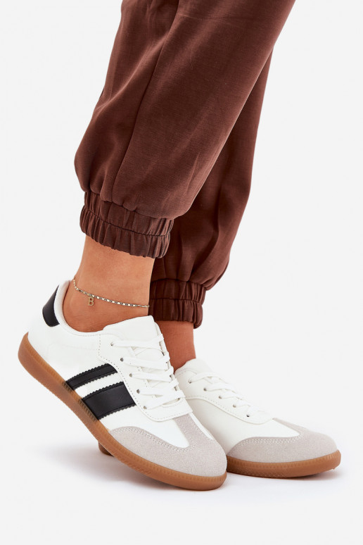 Low Women's Sneakers Made Of Eco Leather White Nonalorin