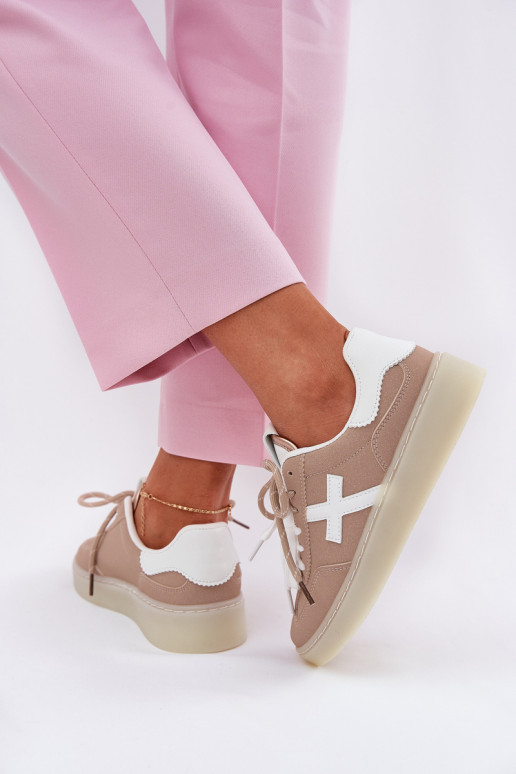 Low Women's Sports Shoes Beige Zelevelis Low Women's Sports Shoes Beige Zelevelis