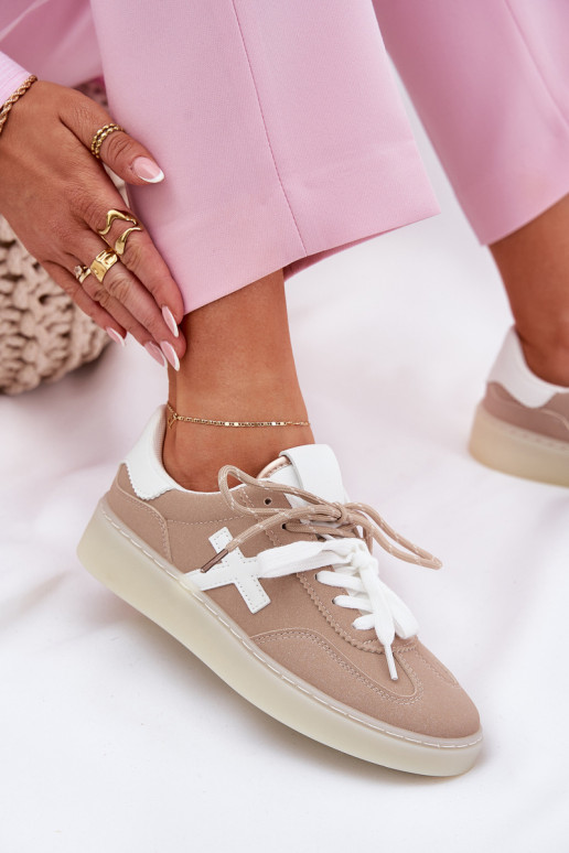 Low Women's Sports Shoes Beige Zelevelis Low Women's Sports Shoes Beige Zelevelis