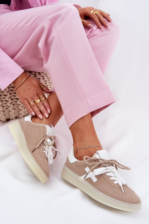 Low Women's Sports Shoes Beige Zelevelis Low Women's Sports Shoes Beige Zelevelis