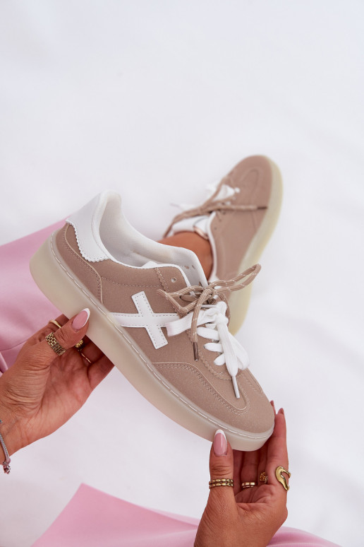 Low Women's Sports Shoes Beige Zelevelis Low Women's Sports Shoes Beige Zelevelis