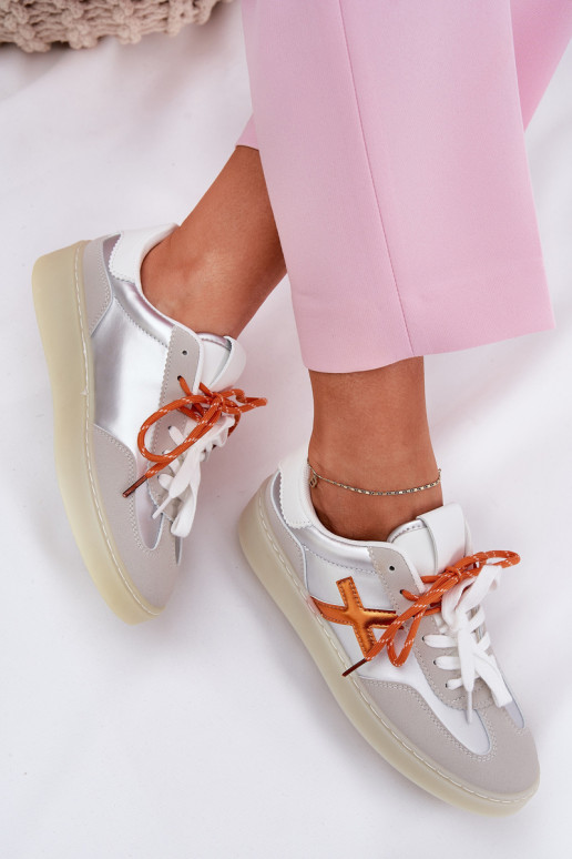 Low Women's Sports Shoes Silver Zelevelis